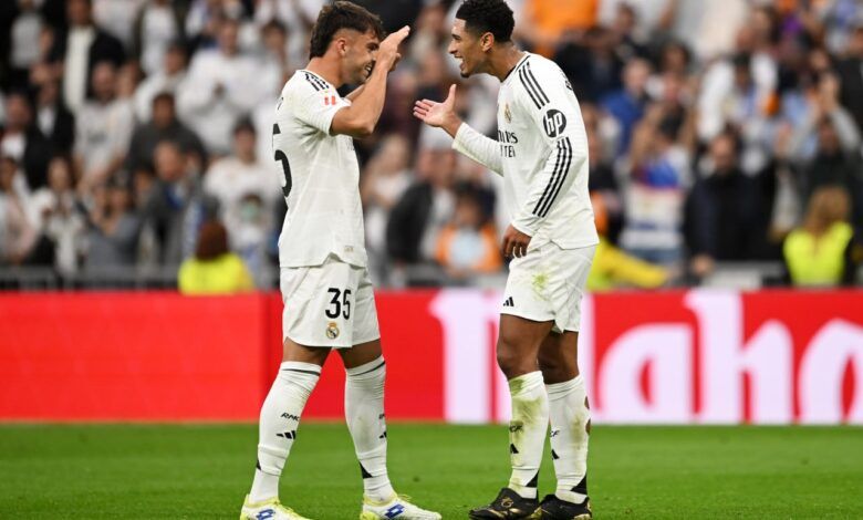 راؤول أسينسيو - بيلينجهام - ريال مدريد (المصدر:Gettyimages)