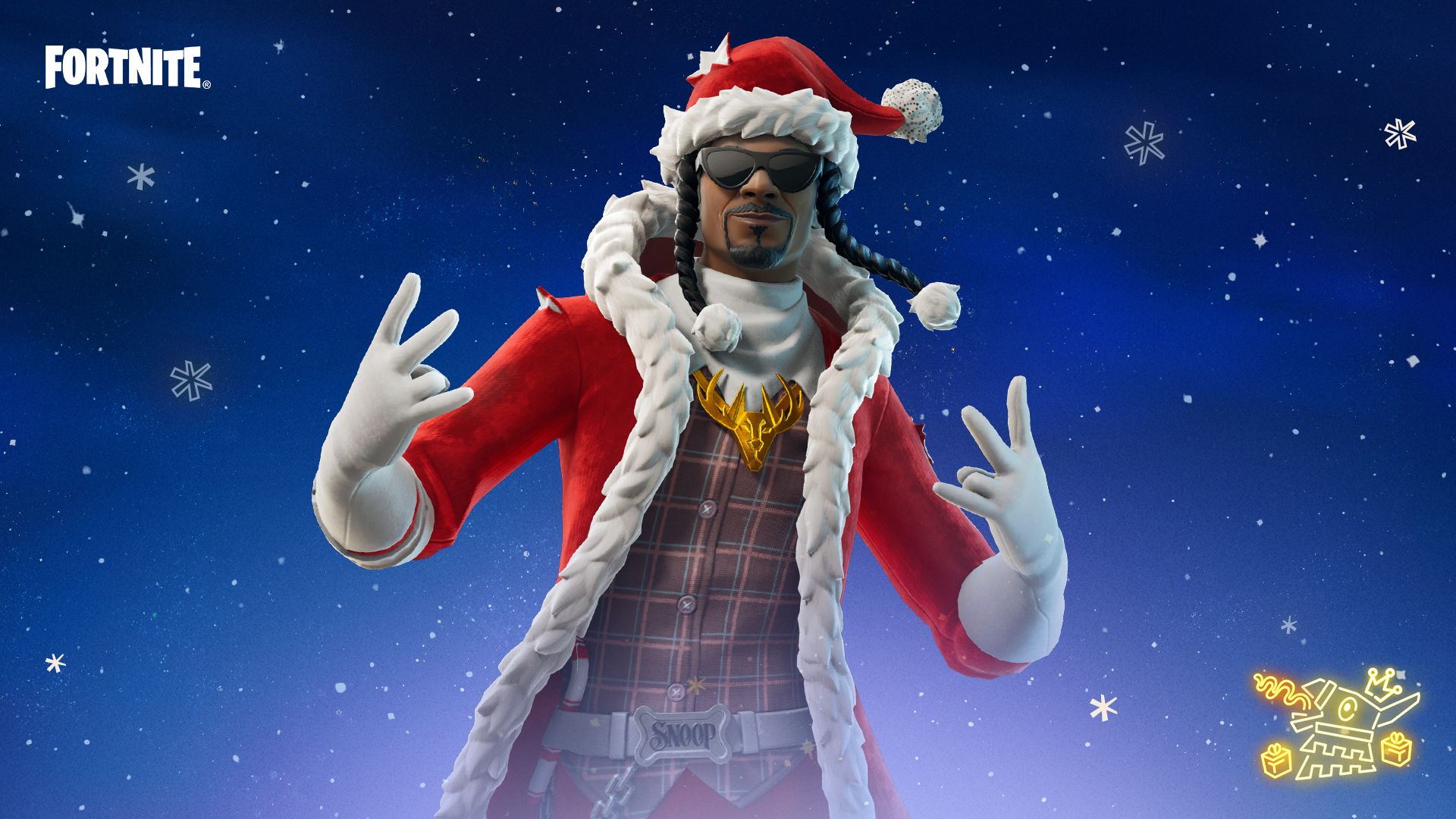 Fortnite Winterfest Santa Dogg Outfit