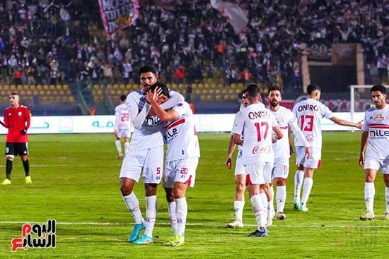 فرحة واحتفال لاعبى الزمالك