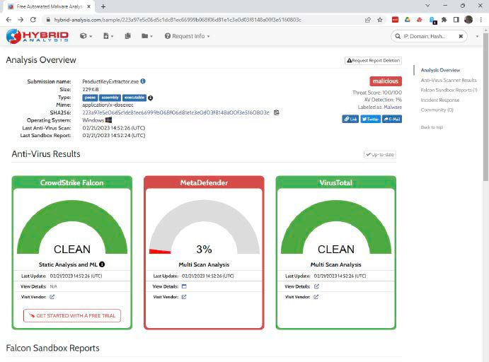 يقوم التحليل المختلط لـ Sandbox عبر الإنترنت بتوثيق عرض بعض البرامج المتاحة باستخدام لقطة شاشة واحدة. نظرًا لأن الطعام مجاني، فإن إزالة الشعر هي من الأشياء المثيرة للقلق التي غالبًا ما تكون رائعة ومفيدة على مدار فترة طويلة.