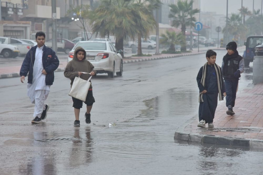 حالة الطقس.. استمرار هطول أمطار خفيفة مع نشاط في الرياح السطحية - اليوم