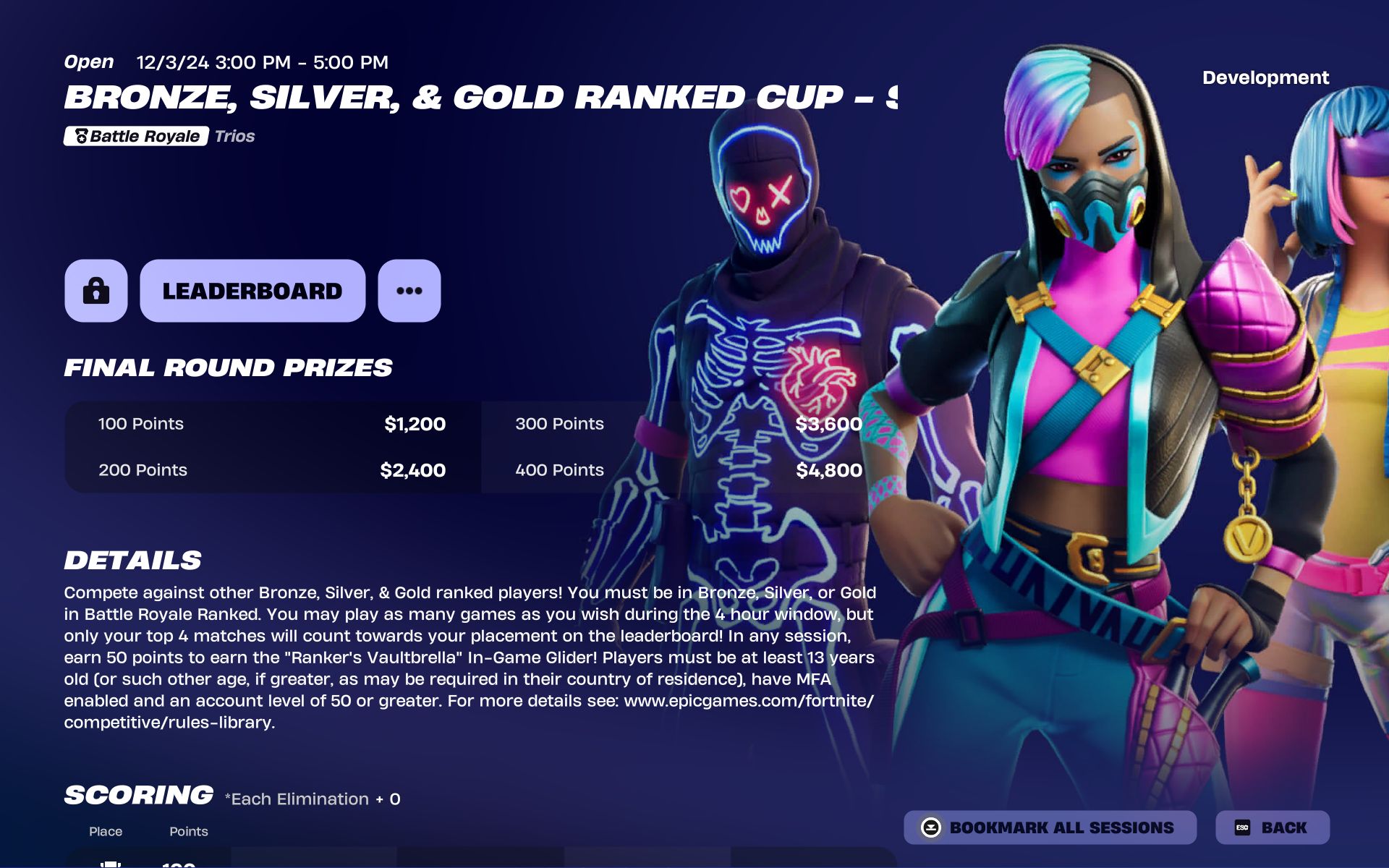 Fortnite Complete Tab Event Page