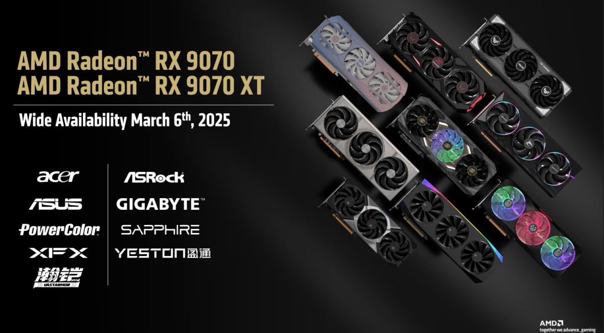 AMD Radeon RX 9070 Series Press Deck Slides 1