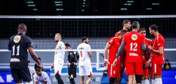 من مباراة الأهلي والزمالك في الكرة الطائرة