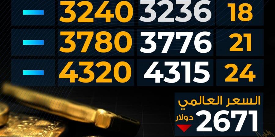 سعر
      الذهب
      اليوم
      الإثنين
      بمحلات
      الصاغة..
      مفاجأة
      عيار
      21 - غاية التعليمية