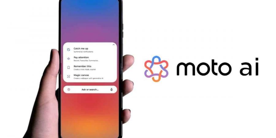 Moto
      AI..
      موتورولا
      تبدأ
      اختبار
      مزايا
      الذكاء
      الاصطناعي
      في
      هواتفها - غاية التعليمية