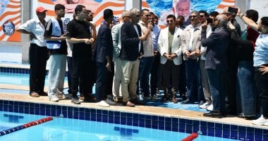 افتتاح حمام السباحة الجديد بنُزل الشباب الدولي بحضور وزير الرياضة ومحافظ الجيزة 2025