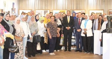افتتاح معرض معلمي التربية الفنية بدار الأوبرا المصرية من قبل مديرية تعليم الجيزة.. صور 2025
