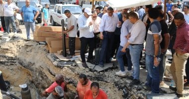متابعة ميدانية لمحافظ الجيزة لأعمال صيانة الكابل الكهربائي الأرضي بساقية مكي 2025