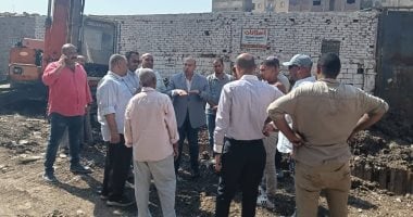 متابعة ميدانية لنائب محافظ الجيزة لمشروع الصرف الصحى بمنطقتى المتربة والحفرية بأوسيم 2025