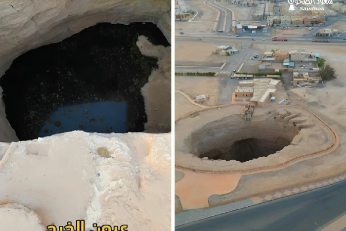 استكشاف عين الضلع في الخرج بالفيديو.. مواطن يروي حكايتين عن نشأتها