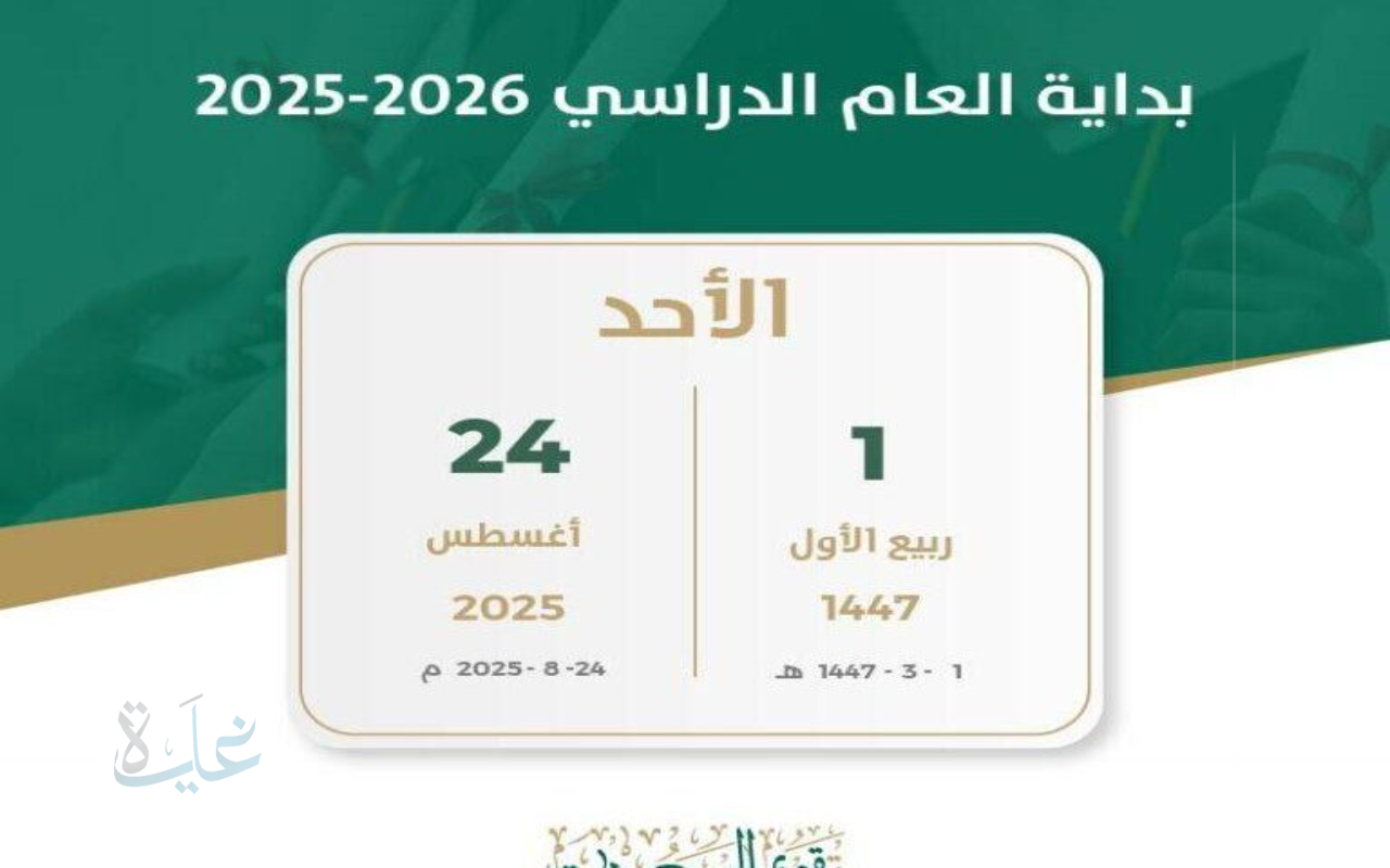 انطلاقة العام الدراسي 1447 بالسعودية.. توقيت بدء الدوام للطلاب والمعلمين 2025