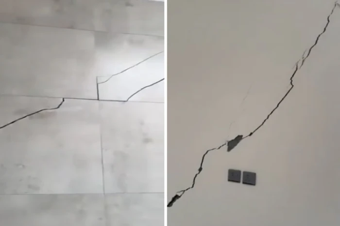 تشققات خطيرة تظهر في منزل جديد بُني وفق كود البناء السعودي قبل 4 أشهر.. شاهد الفيديو