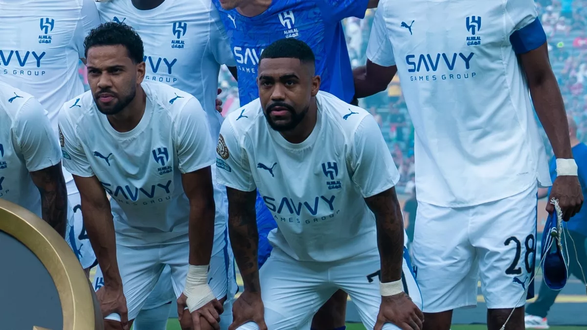 قلق هلالي حيال جاهزية مالكوم قبل مباراة الاتفاق