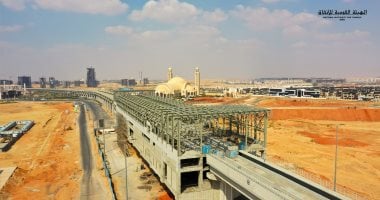 جولة بالصور داخل محطة كاتدرائية الميلاد ضمن مشروع القطار الكهربائي الخفيف LRT 2025