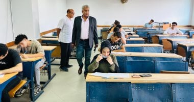 جولة ميدانية لقيادات جامعة حلوان التكنولوجية لمتابعة امتحانات الفصل الصيفى 2025