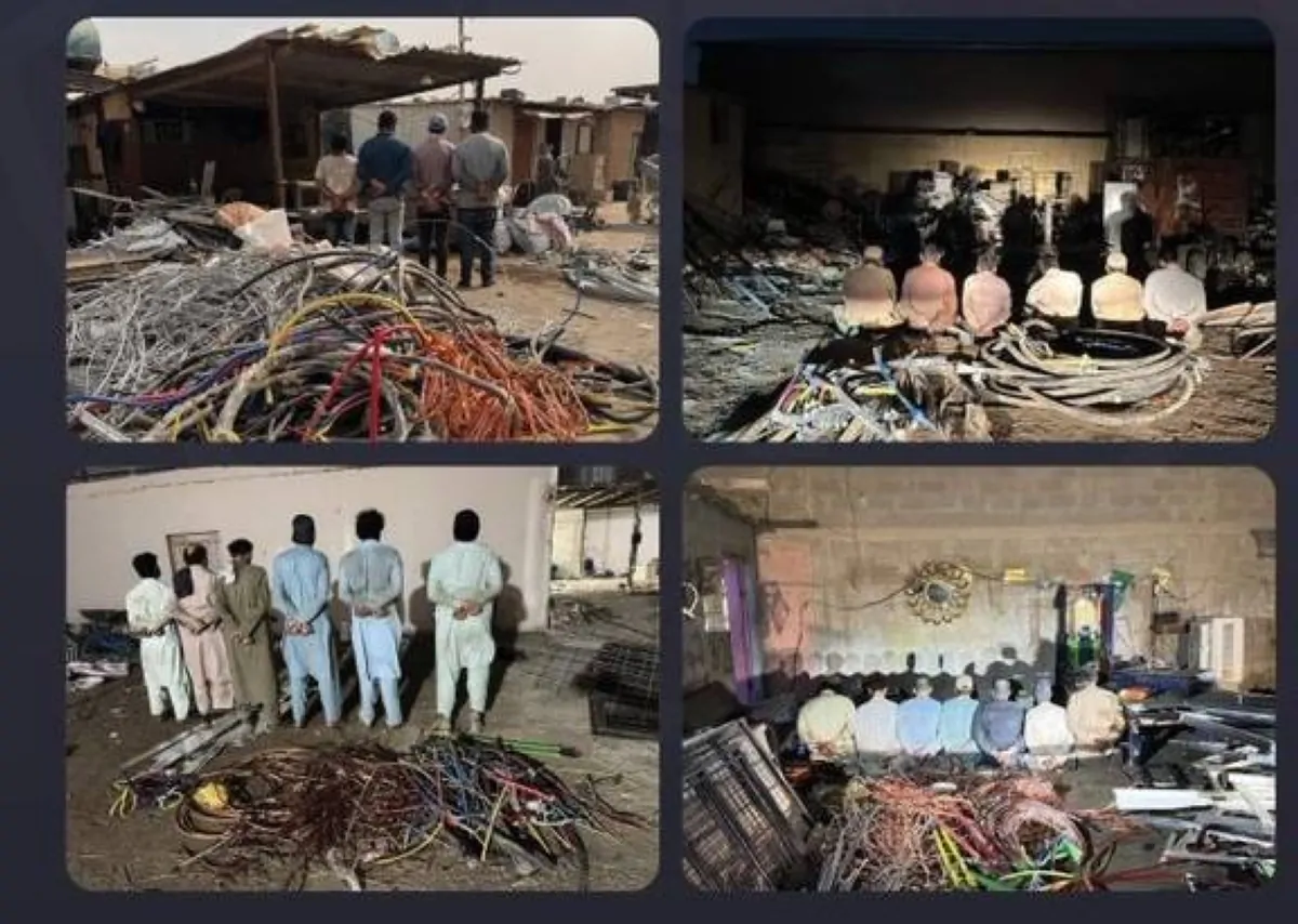 ضبط وافدين في الرياض بسرقة كيابل كهربائية من مدارس ومرافق متنوعة عام 2025