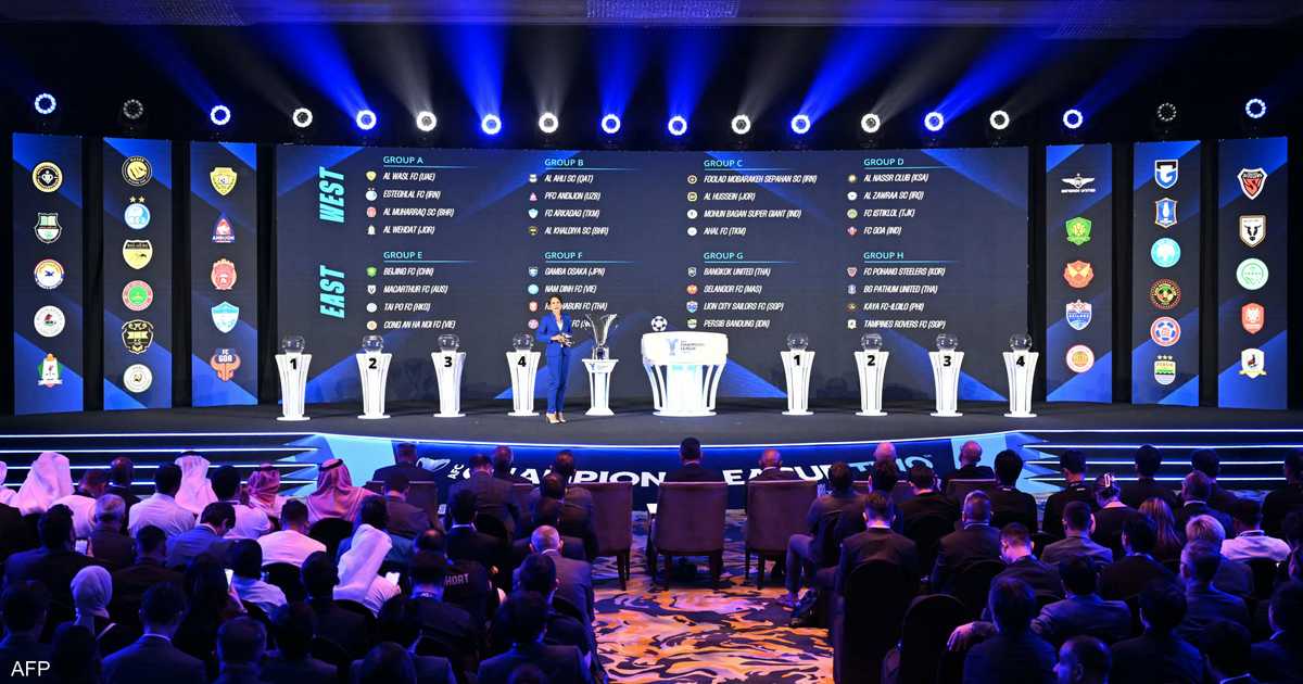 مواجهات متكافئة في قرعة دور المجموعات لدوري أبطال آسيا الثاني 2025