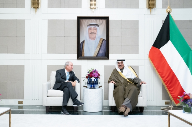 استقبال ممثل سمو الأمير لمسؤولي شركات عالمية في وفد الكويت بالأمم المتحدة عام 2025