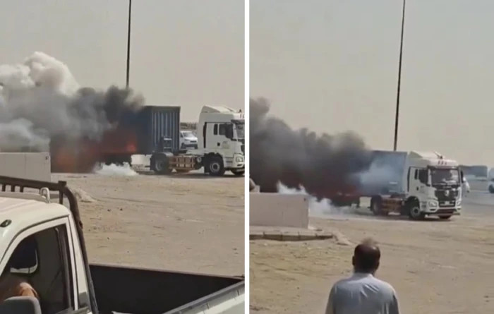 انفجار بطاريات هواتف داخل شاحنة في جدة نتيجة الحرارة المرتفعة.. فيديو يوثق الحادثة في 2025