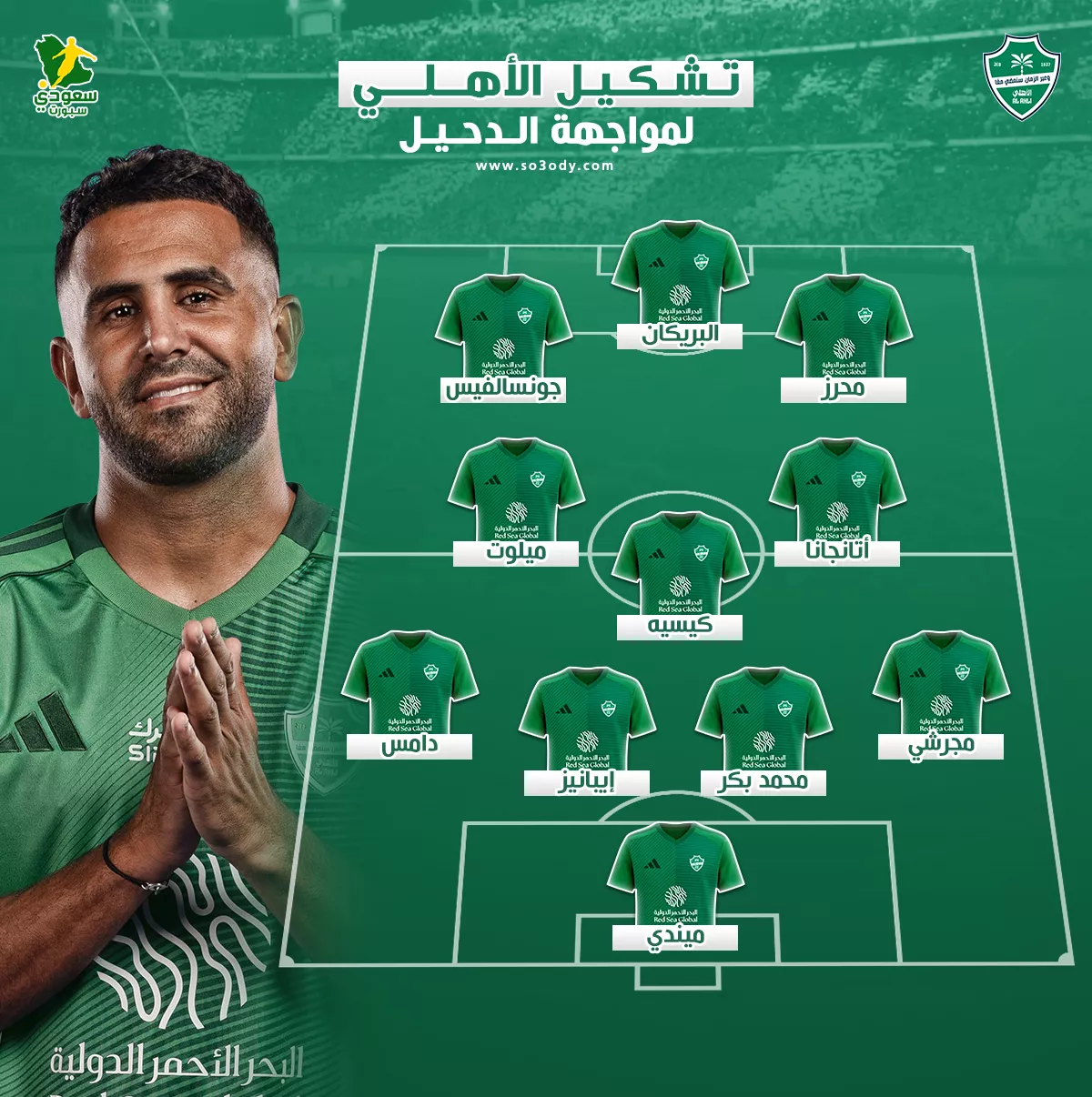 تشكيلة الأهلي الأساسية لمواجهة الدحيل في دوري أبطال آسيا 2025.. المنقذ خارج الحسابات بشكل مفاجئ