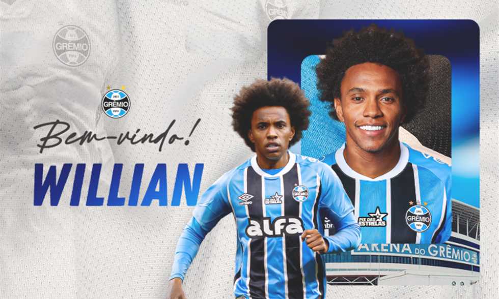 جريميو يكشف عن تعاقده مع ويليان وعودة اللاعب إلى البرازيل في 2025
