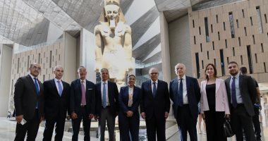 زيارة رئيس وزراء لبنان والوفد المرافق للمتحف المصري الكبير في 2025