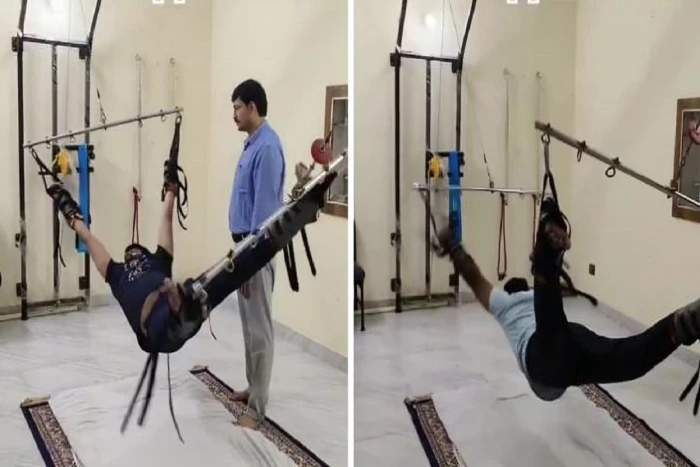 طريقة هندية فريدة لعلاج عرق النساء ومشكلات الركبة بسلاسل حديدية.. شاهد الفيديو في تقرير 2025