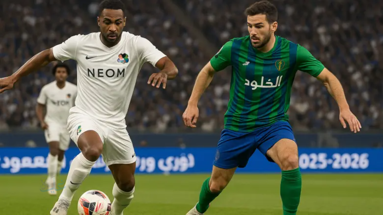 تفاصيل مباراة نيوم والخلود اليوم في دوري روشن السعودي.. موعد اللقاء والقنوات الناقلة