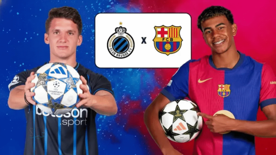 Barcelona vs Club Brugge.. مباراة برشلونة ضد كلوب بروج في دوري أبطال أوروبا 2025 والقنوات الناقلة