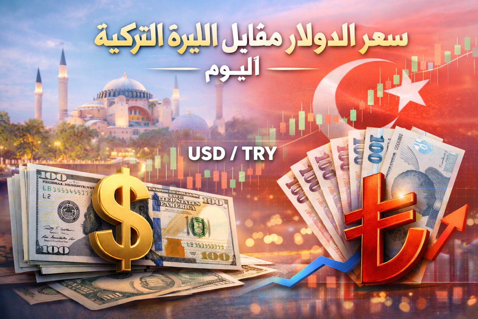 سعر الدولار مقابل الليرة التركية اليوم .. الجمعة 16 يناير 2026