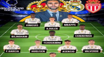 Real Madrid vs Monaco.. تشكيل ريال مدريد ضد موناكو اليوم في دوري أبطال أوروبا مع القنوات الناقلة للمباراة