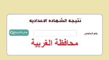«ظهرت حالا».. نتيجة الشهادة الإعدادية في الغربية الترم الاول برقم الجلوس عبر رابط الوزارة الرسمي.. استعلم فورا