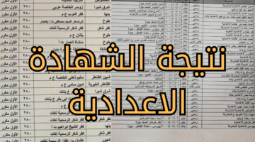 "استخرج حالا".. نتائج الشهادة الاعدادية برقم الجلوس فقط عبر الرابط الرسمي.. شغال وحصري