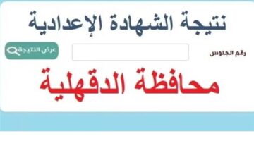 مبروك النجاح.. نتيجة الشهادة الإعدادية 2026 في الدقهلية برقم الجلوس فقط.. رابط شغال