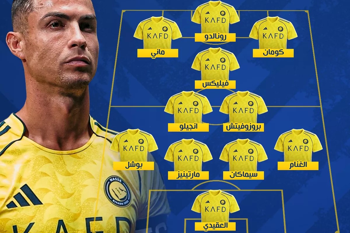 al-nassr vs al kholood.. تشكيل النصر ضد الخلود اليوم في الدوري السعودي 2026