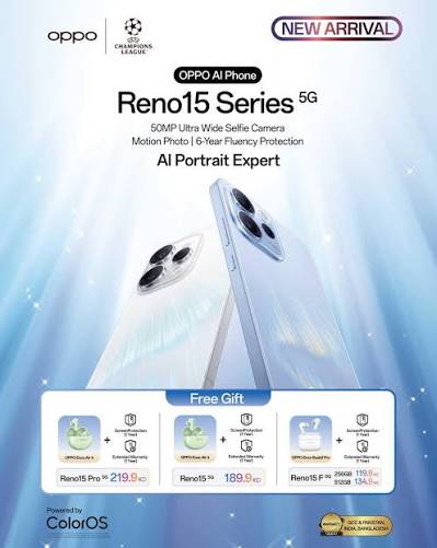 «Oppo Reno 15 5G» يصل مصر.. تجربة تصوير سينمائية بالذكاء الاصطناعي وسرعات الجيل الخامس التي تغير قواعد الفئة المتوسطة