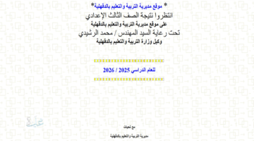 ألف مبرووك نسبة نجاح عالية.. رابط نتيجة الشهادة الإعدادية الدقهلية 2026 برقم الجلوس