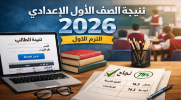 ظهرت .. نتيجة الصف الأول الإعدادي 2026 الترم الأول برقم الجلوس والاسم