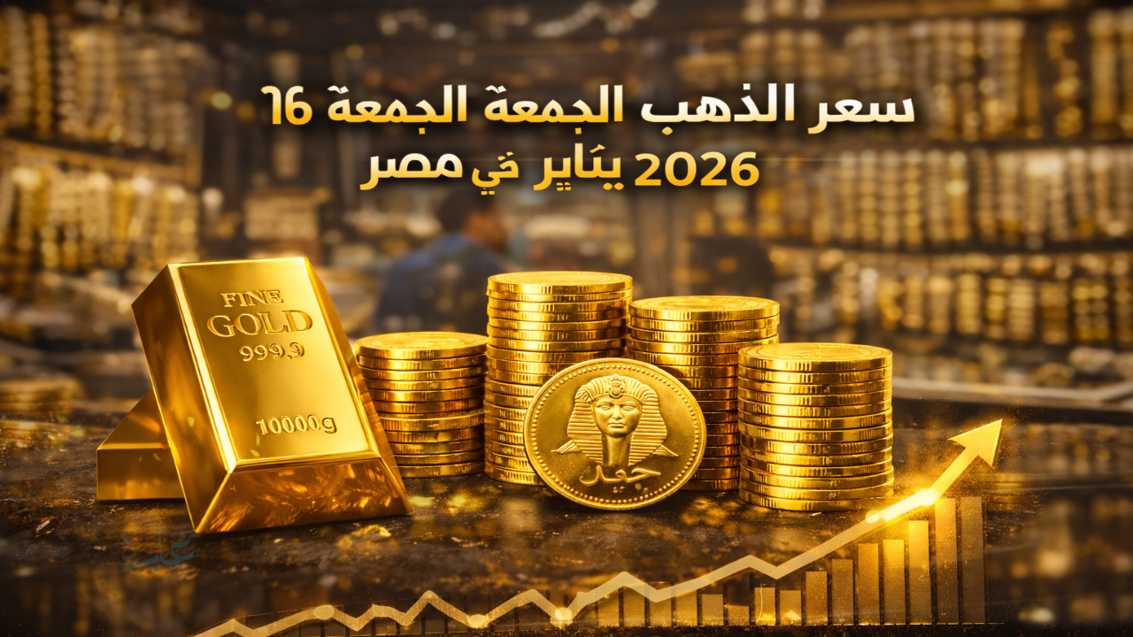 سعر الذهب اليوم الجمعة 16 يناير 2026 في مصر .. عيار 21 يواصل الارتفاع والجنيه الذهب يقفز بقوة