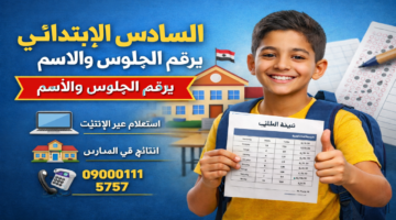 نتيجة الصف السادس الابتدائي برقم الجلوس والاسم .. رابط الاستعلام عن نتائج الطلاب
