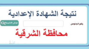 نتيجتك هنا .. نتيجة الصف الثالث الإعدادي برقم الجلوس محافظة الشرقية 2026 الترم الأول