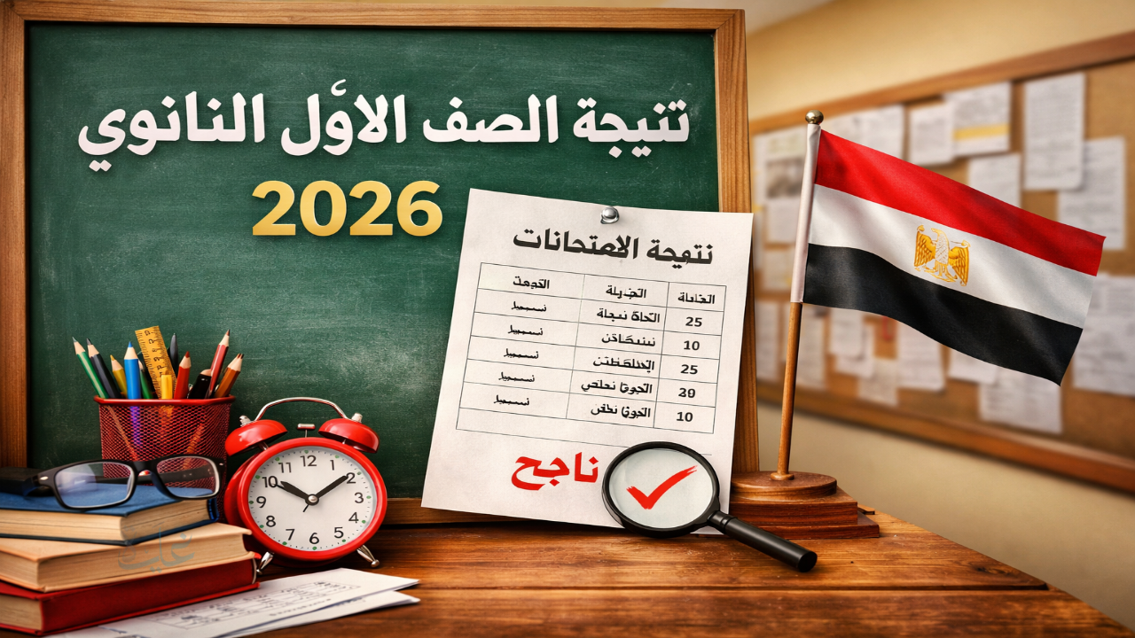 نتيجتك من هنا .. نتيجة الصف الأول الثانوي الترم الأول 2026 متاحة الآن في المدارس برقم الجلوس
