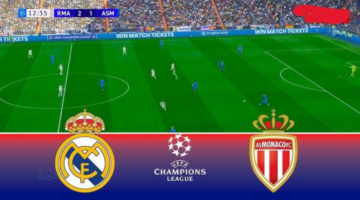 real madrid vs monaco.. مباراة الريال ضد موناكو الان في دوري أبطال أوروبا 2026