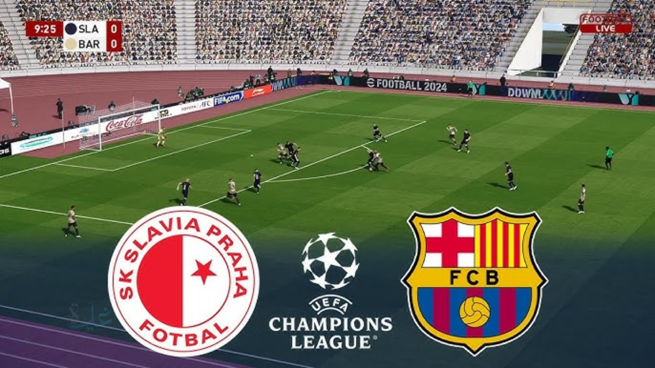 slavia praha vs barcelona.. موعد ومعلق مباراة سلافيا براغ ضد برشلونة الان في دوري أبطال أوروبا 2026