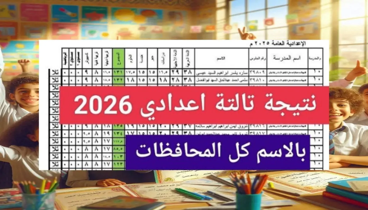 اعرف درجاتك.. رابط الاستعلام عن نتيجة الشهادة الإعدادية بالقليوبية 2026 برقم الجلوس