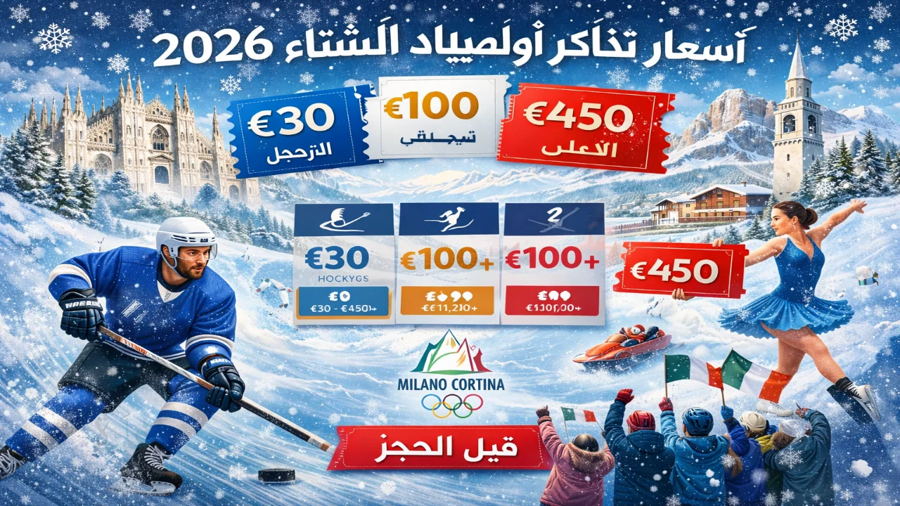 الطلب يشتعل عالمياً .. تعرف على أسعار تذاكر الألعاب الأولمبية الشتوية 2026