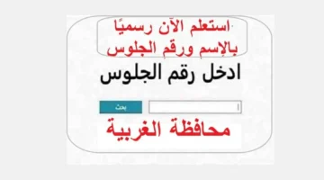 من هنا.. نتيجة الصف الثالث الاعدادي برقم الجلوس بمحافظة الغربية الان رسميا.. رابط فعال