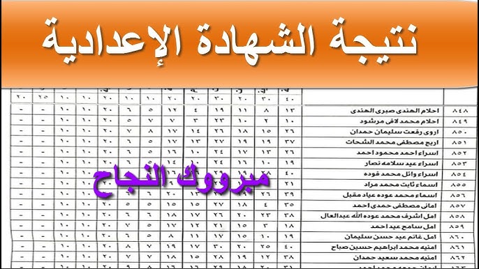 نزلها pdf.. نتائج الصف الثالث الإعدادي 2026 الآن برقم الجلوس.. اعرف درجاتك قبل الجميع