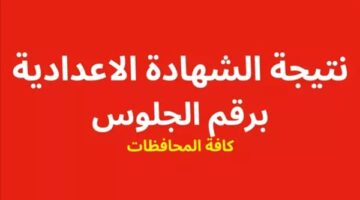 خبر عااجل.. ظهور نتيجة الشهادة الاعدادية محافظة الاسماعيلية برقم الجلوس.. سريع وحصري
